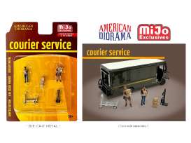 Figures  - Courier Service Figure's 2022 various - 1:64 - American Diorama - 76495 - AD76495 | Toms Modelautos