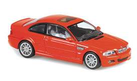 BMW  - M3 E46 2001 red - 1:43 - Maxichamps - 940020020 - mc940020020 | Tom's Modelauto's