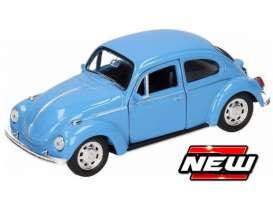 Volkswagen  - Kever blue - 1:24 - Maisto - 39926B - mai39926B | Toms Modelautos