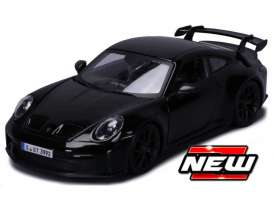 Porsche  - 911 GT3 2021 black - 1:24 - Bburago - 21104Z - bura21104Z | Toms Modelautos