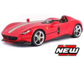 Ferrari  - Monza SP-1 red - 1:64 - Maisto - 15702R - mai15702R | Tom's Modelauto's