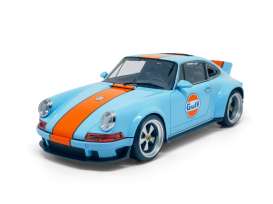 Singer  - DLS blue/orange - 1:18 - Pop Race Limited - PR18-DLS-GULF - PR18-DLS-GULF | Tom's Modelauto's