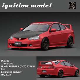 Honda  - Integra  (DC5) TYPE R  red - 1:18 - Ignition - IG3329 - IG3329 | Tom's Modelauto's
