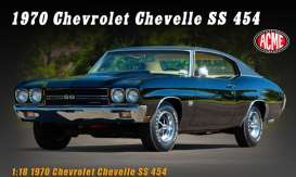 Chevrolet  - Chevelle SS 454 1970 black - 1:18 - Acme Diecast - 1805527 - acme1805527 | Tom's Modelauto's