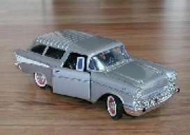 Chevrolet  - 1957 silver - 1:18 - Yatming - yat92088s | Toms Modelautos