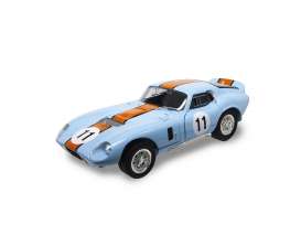 Shelby  - 1965 gulf blue/orange - 1:18 - Lucky Diecast - 92408b - ldc92408b | Toms Modelautos