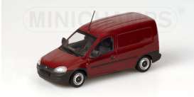 Opel  - 2002 red - 1:43 - Minichamps - 400042070 - mc400042070 | Toms Modelautos