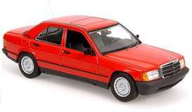 Mercedes Benz  - 1984 red - 1:43 - Minichamps - 400034102 - mc400034102 | Toms Modelautos