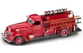 American  - 1939 red - 1:24 - Lucky Diecast - 20148r - ldc20148r | Toms Modelautos
