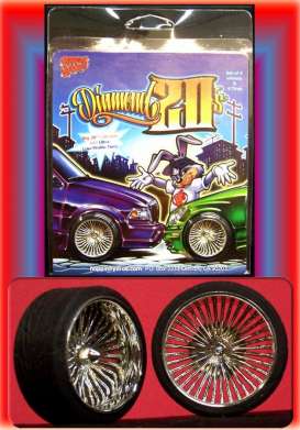 Rims &amp; tires Wheels & tires - chrome/gold - 1:24 - Hoppin Hydro - s0540 - hops0540 | Toms Modelautos