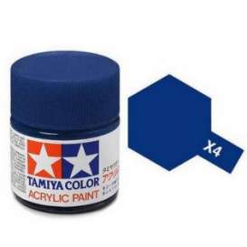 Paint  - blue - Tamiya - X-4 - tamX0410ml | Toms Modelautos