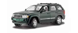 Jeep  - Grand Cherokee 2005 deep green - 1:18 - Maisto - 31119 - mai31119gn | Toms Modelautos