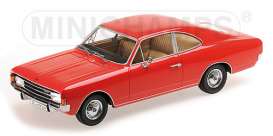 Opel  - 1966 red - 1:18 - Minichamps - 107047020 - mc107047020 | Toms Modelautos