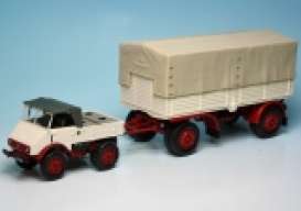 Unimog  - 1951 white/red - 1:43 - Minichamps - 499033920 - mc499033920 | Toms Modelautos