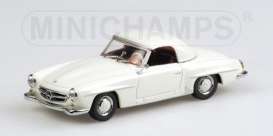 Mercedes Benz  - 1955 white - 1:43 - Minichamps - 430033150 - mc430033150 | Toms Modelautos