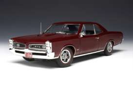 Pontiac  - 1966 burgundy red poly - 1:18 - Highway 61 - hw50777 | Toms Modelautos