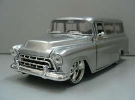 Chevrolet  - Suburban 1957 silver - 1:24 - Jada Toys - 53267s - jada53267s | Toms Modelautos