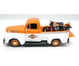 Ford Harley Davidson - 1948 orange/white - 1:24 - Maisto - 32171ow - mai32171ow | Toms Modelautos