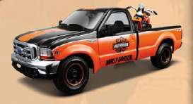 Ford Harley Davidson - orange/black - 1:24 - Maisto - 32172obk - mai32172obk | Toms Modelautos