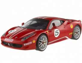 Ferrari  - 458 Italia Challenge 2011 red - 1:43 - Hotwheels Elite - x5504 - hwmvx5504 | Toms Modelautos