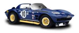 Chevrolet  - 1966 blue/yellow - 1:43 - TrueScale - m124324 - tsm124324 | Toms Modelautos