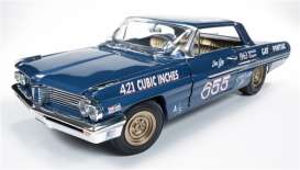 Pontiac  - 1962 blue - 1:18 - Auto World - 201 - AW201 | Toms Modelautos