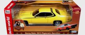 Plymouth  - 1971 yellow/black - 1:18 - Auto World - SS105 - AWSS105 | Toms Modelautos