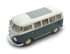 Volkswagen  - 1962 green/white - 1:24 - Welly - 22095gn - welly22095gn | Toms Modelautos