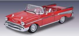 Chevrolet  - 1957 red - 1:18 - Motor Max - 73175r - mmax73175r | Toms Modelautos