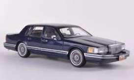 Lincoln  - 1990 blue - 1:43 - NEO Scale Models - 45505 - neo45505 | Toms Modelautos