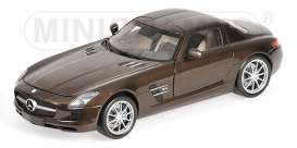 Mercedes Benz  - 2010 brown metallic - 1:18 - Minichamps - 100039028 - mc100039028 | Toms Modelautos