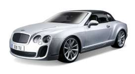 Bentley  - 2012 silver - 1:18 - Bburago - 11037s - bura11037s | Toms Modelautos
