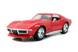 Chevrolet Corvette - 1969 red - 1:24 - Jada Toys - 96891r - jada96891r | Toms Modelautos