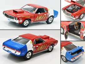 AMC  - 1969 red/white/blue - 1:18 - Auto World - 214 - AW214 | Toms Modelautos