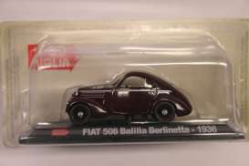 Fiat  - 1936 burgundy - 1:43 - Magazine Models - MM508 - magMM508 | Toms Modelautos
