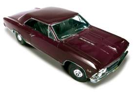 Chevrolet  - 1966 burgundy - 1:18 - Auto World - AMM1008 | Toms Modelautos