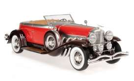 Duesenberg  - 1929 red/silver - 1:18 - Minichamps - 107150430 - mc107150430 | Toms Modelautos