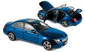 Mercedes Benz  - 2014 blue metallic - 1:18 - Norev - 183470 - nor183470 | Toms Modelautos