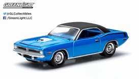 Plymouth  - 1970 blue/black - 1:64 - GreenLight - 13110B - gl13110B | Toms Modelautos