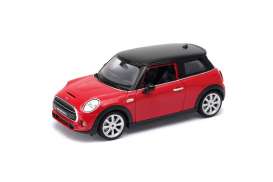 Mini  - 2015 red - 1:24 - Welly - 24058r - welly24058r | Toms Modelautos