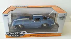Chevrolet Corvette - 1963 candy blue - 1:24 - Jada Toys - 96808YUb - jada96808YUb | Toms Modelautos