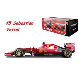 Ferrari  - SF15-T *S. Vettel* #5 red - 1:18 - Bburago - 16801V - bura16801V | Toms Modelautos