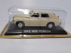 GAZ  - M20 Pobieda creme - 1:43 - Magazine Models - lcGAZm20 - maglcGAZm20 | Toms Modelautos
