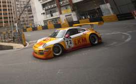 Porsche  - 2014 yellow/white/red - 1:43 - Spark - sa074 - spasa074 | Toms Modelautos