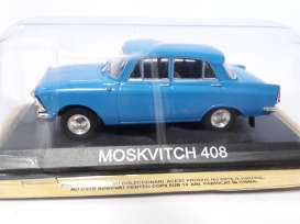 Moskvitch  - 408B blue - 1:43 - Magazine Models - lcMos408b - maglcMos408b | Toms Modelautos
