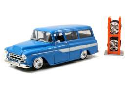 Chevrolet  - 1957 blue - 1:24 - Jada Toys - 54027W9-1 - jada54027W9-1 | Toms Modelautos