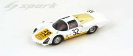 Porsche  - 1966 white/yellow - 1:43 - Spark - s4488 - spas4488 | Toms Modelautos