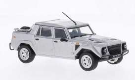 Lamborghini  - 1986 silver - 1:43 - Whitebox - 105 - WB105 | Toms Modelautos