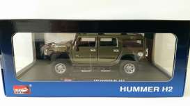 Hummer  - 2002 olive green - 1:24 - MZ Model - MZ26020gn | Toms Modelautos
