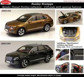 Bentley  - 2015 bright bronze - 1:18 - Kyosho - 8921bz - kyo8921bz | Toms Modelautos